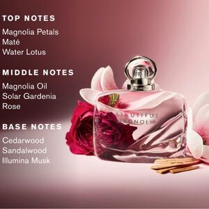 Estée Lauder Beautiful Magnolia Perfume 1.7 oz, Travel Spray, and Hand Cream Set